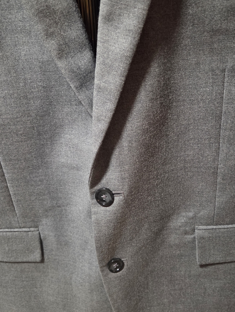 J. Crew Thompson Wool Heathered Light Gray 2 Button Blazer Sport Coat Size 44R - Picture 4 of 6
